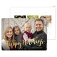 Happy Holidays Starburst Gold Foil Holiday Photo Cards Image 4 of 5
